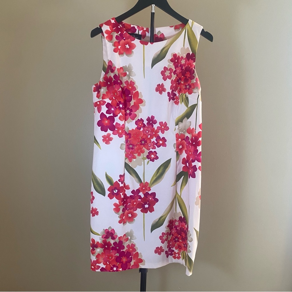 AGB Floral Mini Dress - Red and Green